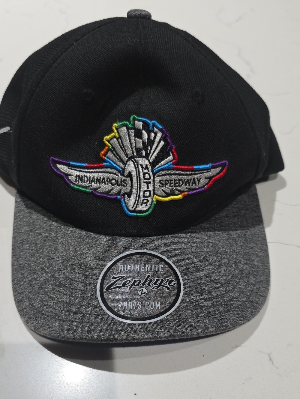 Zephyr Black & Gray Indianapolis Speedway Logo Hat